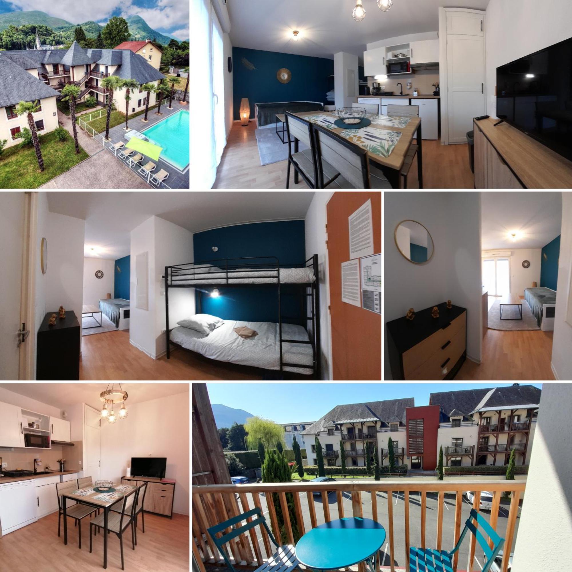 Appartement De La Marmotte Cendree, Dans Residence De Tourisme 3 Etoiles Lourdes Luaran gambar
